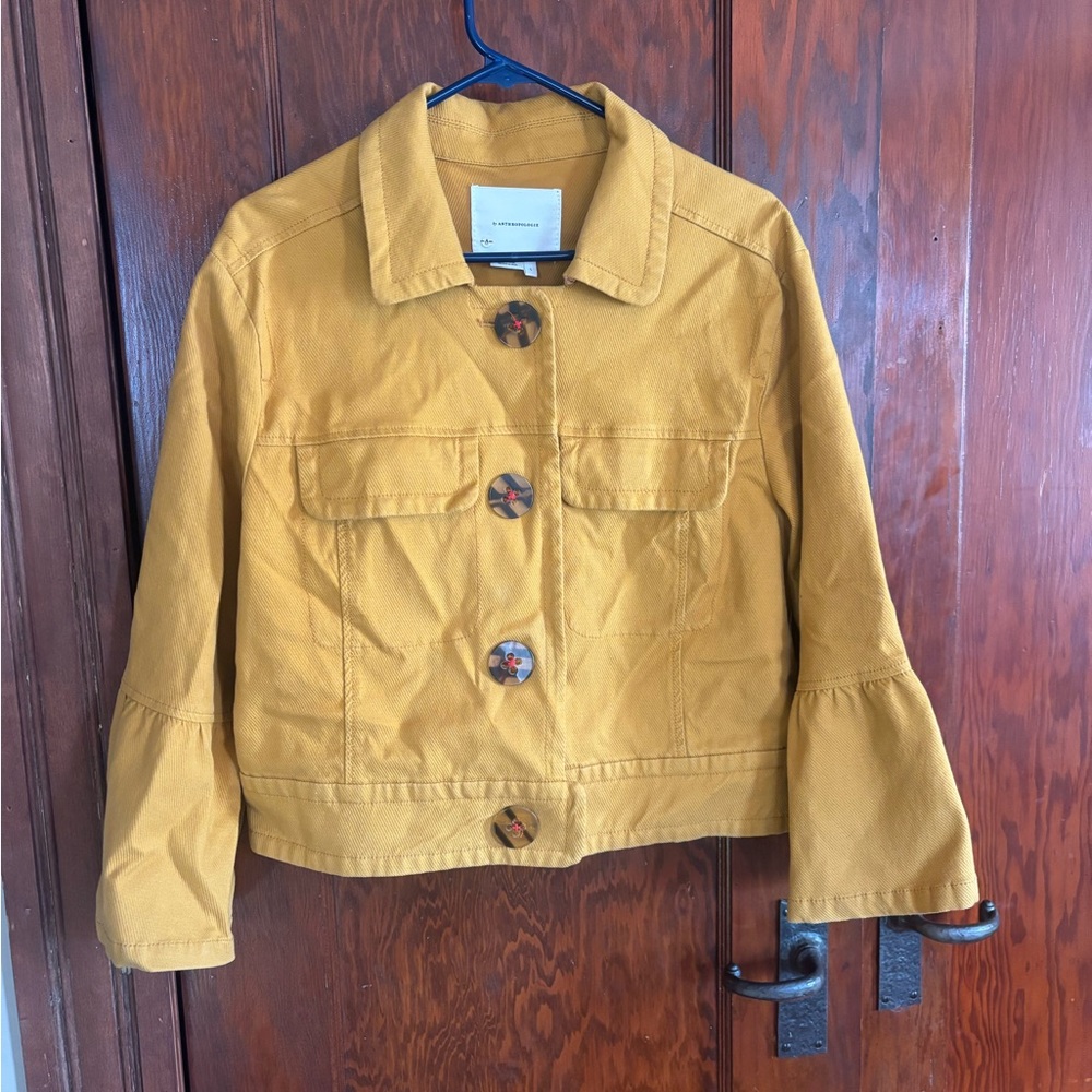 Anthropologie Golden Jean Jacket